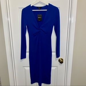 NWT FOREVER 21 Royal Blue Midi Dress